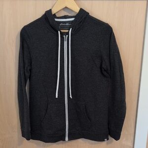 Eddie Bauer Charcoal Zip-Up Hoodie